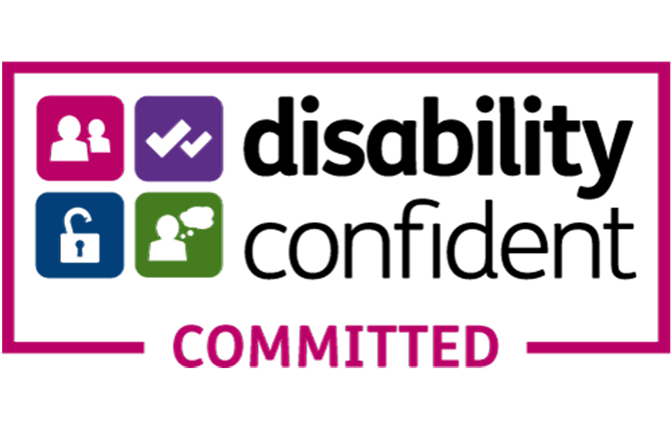Disability confident committed logo