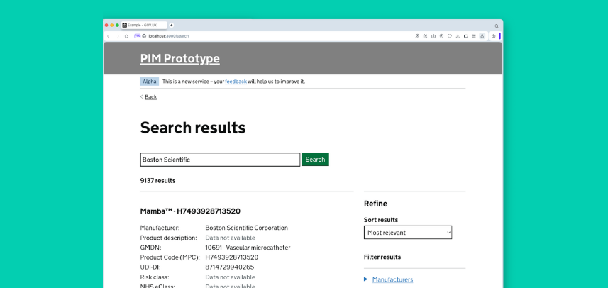 Thumbnail for case study about medical device data